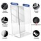 Danoni Clear Acrylic Sign Holder, Document Brochure Display with Vertical Slant - 6 Pack 8.5x11 inches